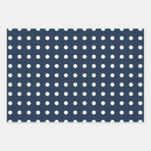 Blaue Weihnachtsschneeflocken Evergreen Trees Geschenkpapier Set (Vorderseite 2)