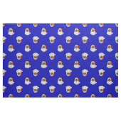 Blaue Weihnachtsschneeflocken Stoff (Fat Quarter (45,7 x 55,9 cm))