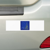 Blaue Weihnachtszeit Autoaufkleber (Auf Auto)
