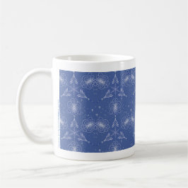 Blaue Weihnachtszeit-Tasse Kaffeetasse