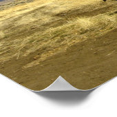 Blaue Weimaraner-Supra Poster (Ecke)