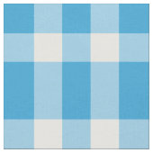 Blaue Weiß Karierte Muster Stoff (Nahaufnahme)