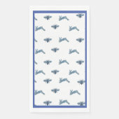 Blaue Weißblütenbiene Serviette (Vorderseite)