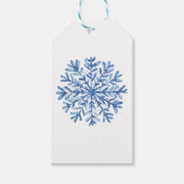 Blaue weiße Aufkleber Geschenkanhänger