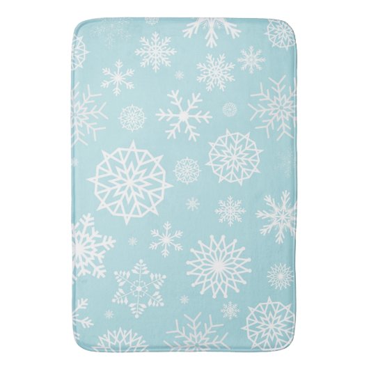 Blaue weiße badematte (Vorderseite Vertikal)