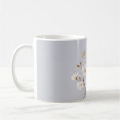 Blaue Weiße Blumen Kaffeetasse (Links)