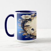Blaue Weiße Blumen-Tasse Tasse (Links)