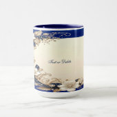 Blaue Weiße Blumen-Tasse Tasse (Zentrum)
