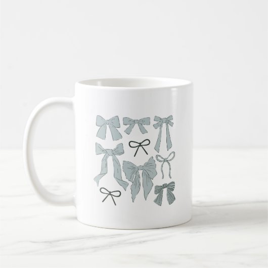 Blaue Weiße Bogen Kaffeetasse (Links)