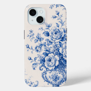 Blaue weiße Chinoiserie-Blumen-Urnen-Handyhülle Case-Mate iPhone Hülle
