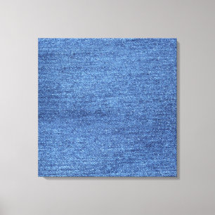 Blaue weiße Denim-Textur-Bild Leinwanddruck