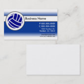 Blaue weiße Faceliekarten für Volleyball Visitenkarte (Vorne/Hinten)