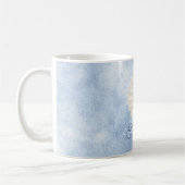 Blaue Weiße Gänseblümchenblume Kaffeetasse (Links)