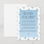 Blaue weiße Gepäckbücher für Baby Begleitkarte (Vorne/Hinten)