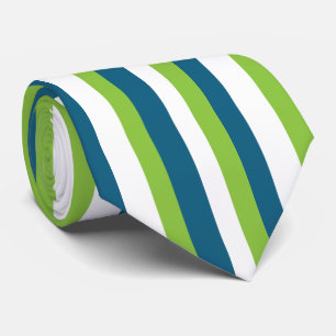Blaue weiße grüne Streifen Krawatte