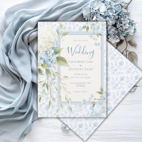 Blaue Weiße Hortensien Vintage Elegante Hochzeit