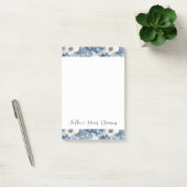 Blaue Weiße Jeans Blumen Geburtstag Post-it Klebezettel (Büro)