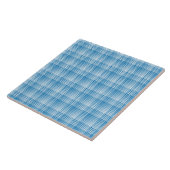 Blaue weiße Kacheln abstraktes Muster (Seite)