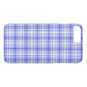 Blaue weiße karierte 2 Case-Mate iPhone hülle (Rückseite (Horizontal))