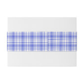 Blaue weiße karierte 2 einladungsbanderole (Rückseitenbeispiel)