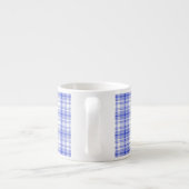 Blaue weiße karierte 2 espressotasse (Rückseite)