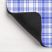 Blaue weiße karierte 2 mousepad (Ecke)