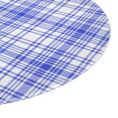 Blaue weiße karierte 2 schneidebrett (Ecke)