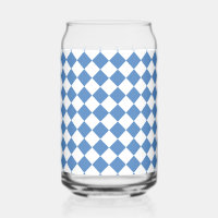 Blaue Weiße Karo-Diamant-Muster