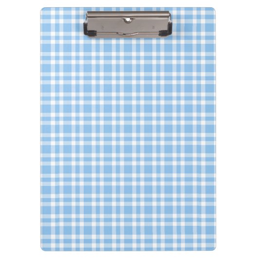 Blaue weiße Karo-Muster Klemmbrett (Vorderseite)