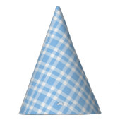 Blaue weiße Karo-Muster Partyhütchen (Rechts)