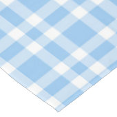 Blaue weiße Karo-Muster Tischdecke (Schrägansicht)