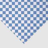 Blaue weiße Karodiamantmuster Seidenpapier (Ausschnitt)