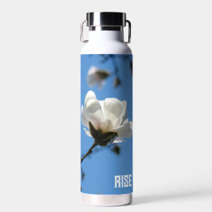 Blaue Weiße Magnolienblüten Frühling Aluminium Was Trinkflasche