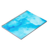 Blaue, weiße Marmorstruktur mit natürlichen Muster Notizblock (Linke Seite)