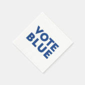 Blaue weiße Papierserviette (Ecke)