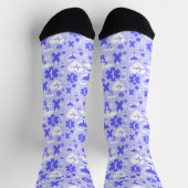 Blaue weiße Pharmakostruktur Socken (Oben)
