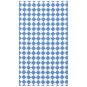 Blaue weiße Rauten-Karuomuster Tischdecke (Vorderseite)