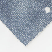 Blaue Weiße Sterne Fleecedecke (Ecke)