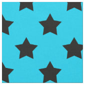 Blaue weiße Sterne Muster dekorative Textil Stoff (Nahaufnahme)
