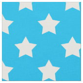 Blaue weiße Sterne Muster dekorative Textil Stoff (Nahaufnahme)