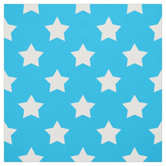 Blaue weiße Sterne Muster dekorative Textil Stoff (Muster)