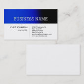 Blaue weiße Streifen - Aktuelle Visitenkarte (Vorne/Hinten)