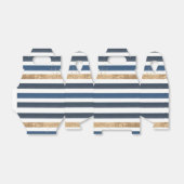 Blaue weiße Streifen Birthday Baby Dusche Geschenkschachtel (Ungefaltet)