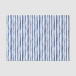 Blaue Weiße Streifen Geburtstag Seidenpapier