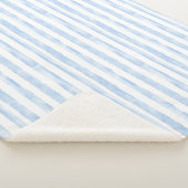 Blaue Weiße Streifen   Sherpadecke (3/4)