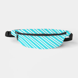 Blaue weiße Streifenmuster Bauchtasche