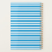 Blaue weiße Streifenmuster Planer (Rückseite)