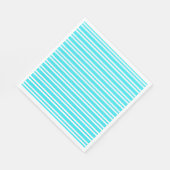 Blaue weiße Streifenmuster Serviette (Ecke)