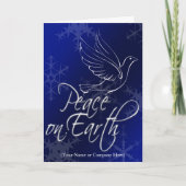 Blaue Weiße Taube, Weltfrieden Weihnachten (Vorderseite)