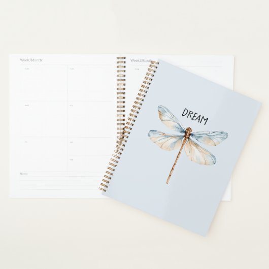 Blaue Weiße Traum Libelle Planer (Anzeige)
